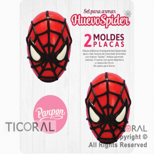 SET PLACA HUESPIDER 10CM  x 1